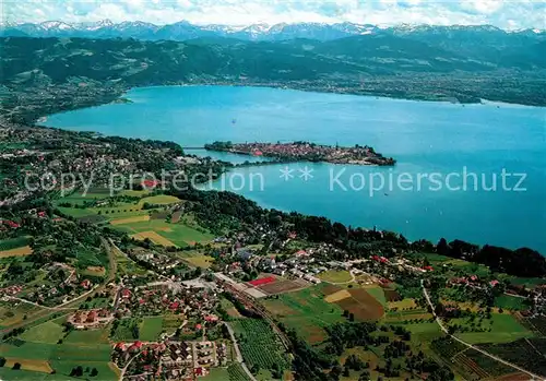 AK / Ansichtskarte Bad_Schachen_Lindau Fliegeraufnahme Bregenzerbucht Enzisweiler Bad_Schachen_Lindau