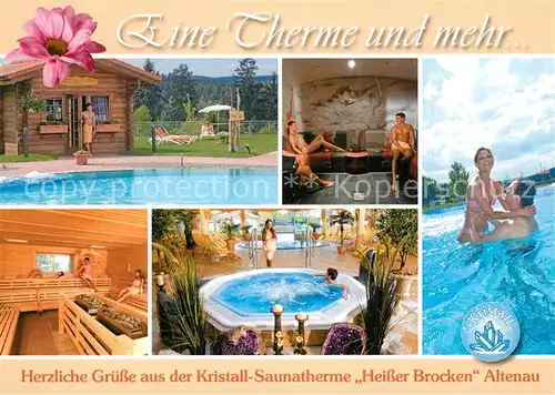 AK / Ansichtskarte Altenau_Harz Kristall Saunatherme Heisser Brocken Altenau Harz