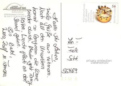 AK / Ansichtskarte Strukkamp_Fehmarn Fliegeraufnahme Camping Huk Strukkamp Fehmarn