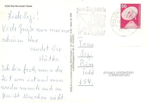 AK / Ansichtskarte Bad_Neustadt Fliegeraufnahme Rhoen Klinikum Franken Sanatorium Bad_Neustadt