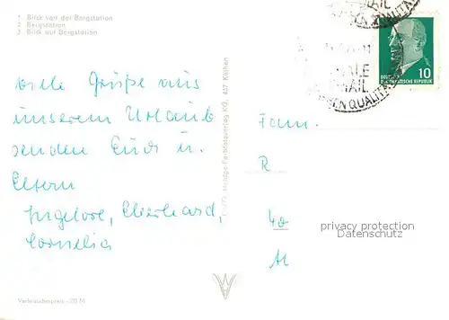 AK / Ansichtskarte Thale_Harz Seilbahn Bergstation  Thale_Harz