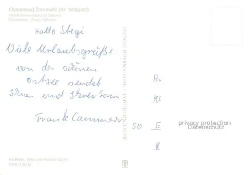 AK / Ansichtskarte Zinnowitz_Ostseebad Feriendienst Roter Oktober Zinnowitz_Ostseebad