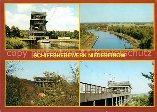 AK / Ansichtskarte Niederfinow Schiffshebewerk Niederfinow