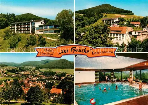 AK / Ansichtskarte Baiersbronn_Schwarzwald Hotel zur Bruecke Baiersbronn Schwarzwald