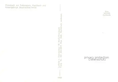 AK / Ansichtskarte Flintsbach_Inn Falkenstein Fischbach Kaisergebirge  Flintsbach Inn