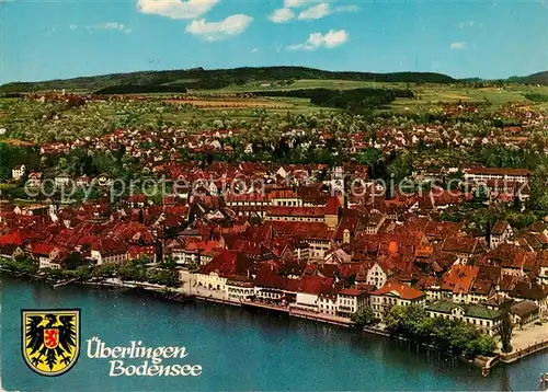 AK / Ansichtskarte ueberlingen_Bodensee Fliegeraufnahme ueberlingen Bodensee