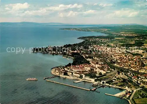 AK / Ansichtskarte Friedrichshafen_Bodensee Fliegeraufnahme Friedrichshafen Bodensee
