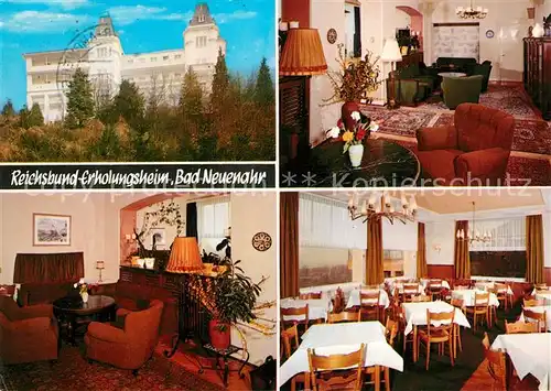 AK / Ansichtskarte Bad_Neuenahr Ahrweiler Reichsbund Erholungsheim Foyer Aufenthaltsraum Restaurant Bad_Neuenahr Ahrweiler