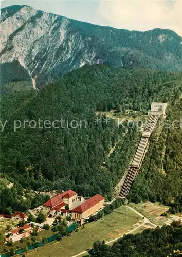 AK / Ansichtskarte Walchensee Kraftwerk Bayernwerk AG Fliegeraufnahme Walchensee