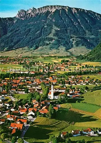 AK / Ansichtskarte Pfronten mit Aggenstein und Breitenberg Allgaeuer Alpen Fliegeraufnahme Pfronten