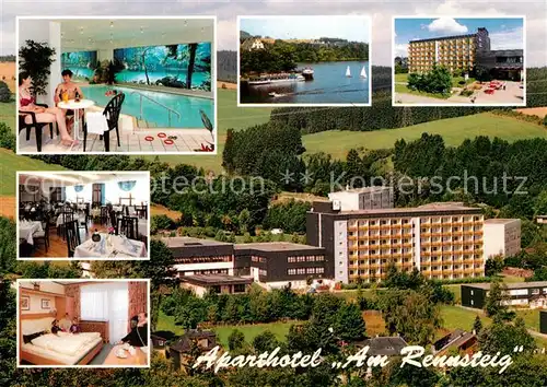 AK / Ansichtskarte Wurzbach Aparthotel Am Rennsteig Restaurant Hallenbad See Wurzbach