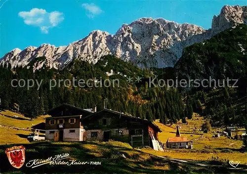 AK / Ansichtskarte Kufstein_Tirol Kaindl Huette Wilder Kaiser Kaisergebirge Kufstein_Tirol