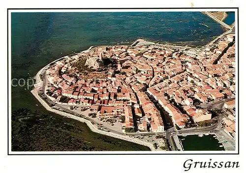 AK / Ansichtskarte Gruissan Vieux village Tour de Barberousse vue aerienne Gruissan
