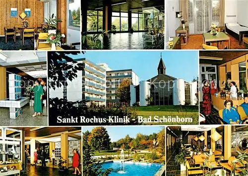 AK / Ansichtskarte Bad_Schoenborn Schwefelbad Mingolsheim Sankt Rochus Klinik Bad_Schoenborn