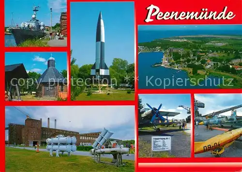 AK / Ansichtskarte Peenemuende Hafen Rakete Luftfahrtmuseum  Peenemuende