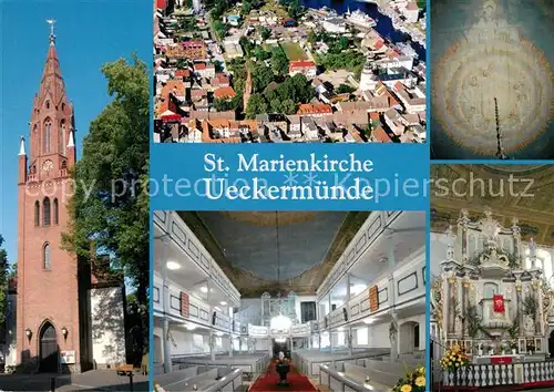 AK / Ansichtskarte Ueckermuende_Mecklenburg_Vorpommern Sankt Marienkirche Ueckermuende_Mecklenburg