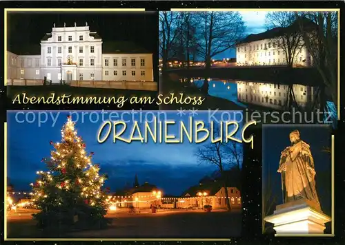 AK / Ansichtskarte Oranienburg Schloss Abendstimmung  Oranienburg