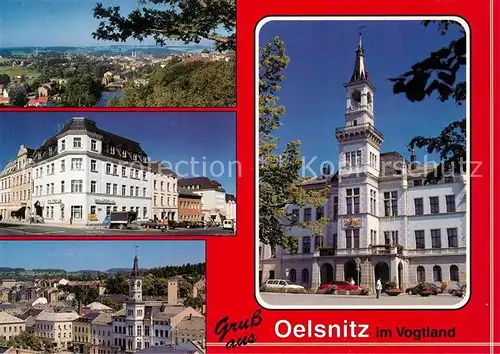 AK / Ansichtskarte Oelsnitz_Vogtland Rathaus Doktor Friedrichs Strasse Oelsnitz_Vogtland