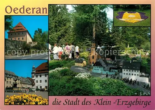 AK / Ansichtskarte Oederan Markt Klein Erzgebirge Oederan