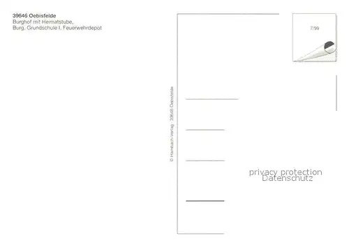 AK / Ansichtskarte Oebisfelde Tor zum Droemling Burghof Heimatstube Burg Grundschule Feuerwehr Oebisfelde