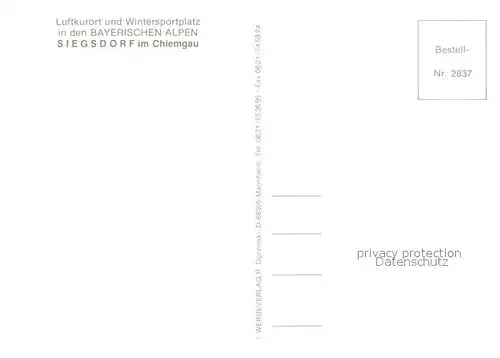 AK / Ansichtskarte Siegsdorf_Hoeslwang Kirche Ortsansicht Siegsdorf Hoeslwang