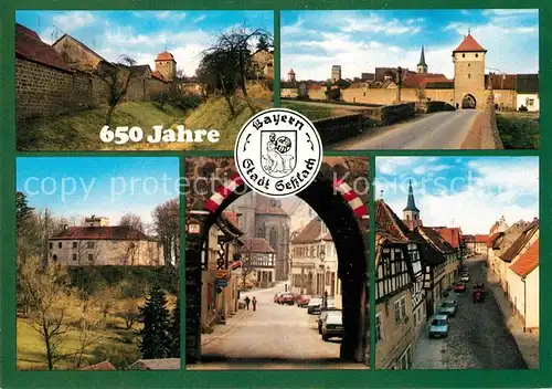 AK / Ansichtskarte Sesslach Stadtmauer Stadttor  Sesslach