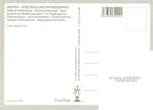 AK / Ansichtskarte Seiffen_Erzgebirge Reifendreher Nussknackerparade Spielbrunnen Rundkirche  Seiffen Erzgebirge