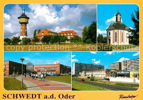 AK / Ansichtskarte Schwedt_Oder Wasserturm Turmhotel Berlischky Pavillon Uckermark Passagen Schwedt Oder