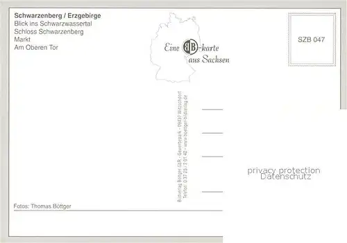 AK / Ansichtskarte Schwarzenberg_Erzgebirge Schloss Schwarzenerg Markt Oberes Tor Schwarzenberg Erzgebirge