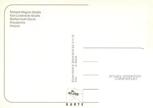 AK / Ansichtskarte Schulzendorf_Eichwalde Richard Wagner Schule Karl Liebknecht Strasse Buechermarkt Starck Kreuzkirche Dreieck Schulzendorf Eichwalde