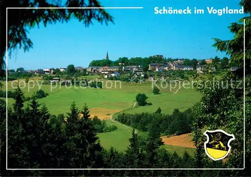 AK / Ansichtskarte Schoeneck_Vogtland Panorama Schoeneck_Vogtland