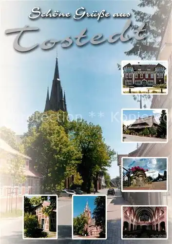 AK / Ansichtskarte Tostedt Kirche Fachwerk Ortsansichten Tostedt