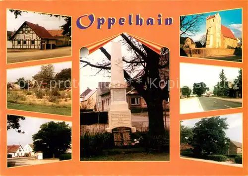 AK / Ansichtskarte Oppelhain Denkmal Kirche Bauhof Oppelhain