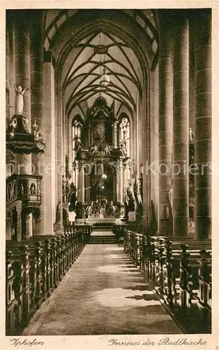 AK / Ansichtskarte Iphofen Inneres der Stadtkirche Iphofen