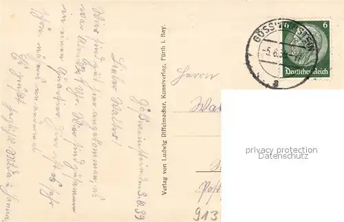 AK / Ansichtskarte Goessweinstein Stadtblick Goessweinstein