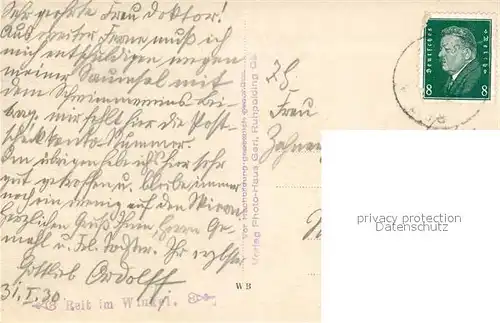 AK / Ansichtskarte Reit_Winkl Panorama Reit_Winkl