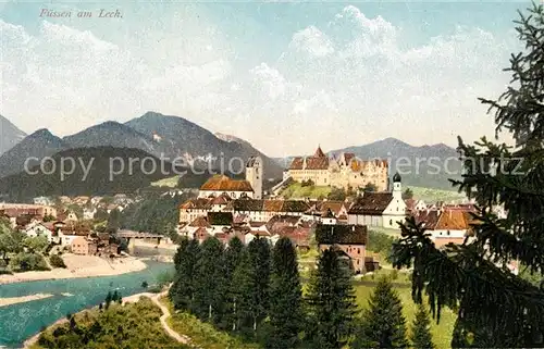 AK / Ansichtskarte Fuessen_Allgaeu Lechpartie Fuessen Allgaeu