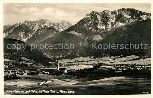 AK / Ansichtskarte Pfronten mit Schlicke Koellespitze und Rossberg Pfronten