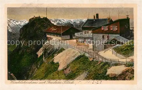 AK / Ansichtskarte Wendelsteinhaus mit Gachem Blick Wendelsteinhaus