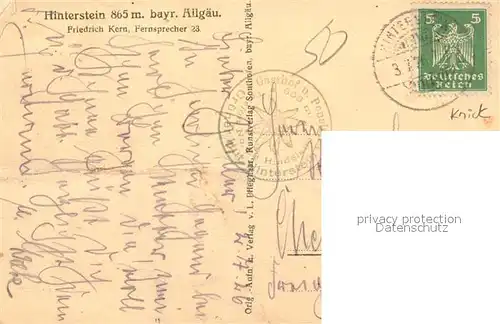 AK / Ansichtskarte Hinterstein_Bad_Hindelang Panorama Hinterstein_Bad_Hindelang