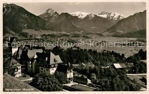 AK / Ansichtskarte Wasach_Oberstdorf Sanatorium Wasach Wasach_Oberstdorf