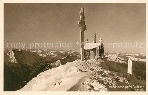 AK / Ansichtskarte Wendelsteinhaus mit Wendelsteingipfel Wendelsteinhaus