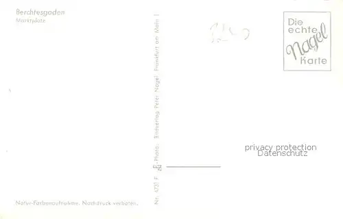 AK / Ansichtskarte Berchtesgaden Marktplatz Berchtesgaden