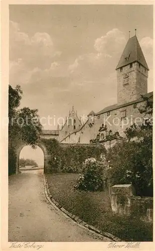 AK / Ansichtskarte Coburg Veste Coburg Oberer Wall Coburg