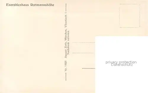 AK / Ansichtskarte Assenhausen_Dachau Exerzitienhaus Rottmannshoehe Assenhausen Dachau