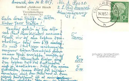 AK / Ansichtskarte Vierzehnheiligen mit Exerzitienheim und Schloss Banz Fliegeraufnahme Vierzehnheiligen