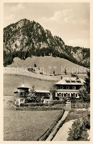 AK / Ansichtskarte Hindelang Kaffee Pension Restaurant Sonnenbuechl Hindelang