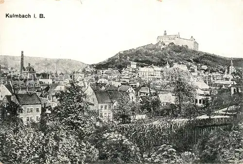 AK / Ansichtskarte Kulmbach Panorama mit Schloss Kulmbach