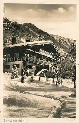 AK / Ansichtskarte Bayrischzell Tannerhof Bayrischzell