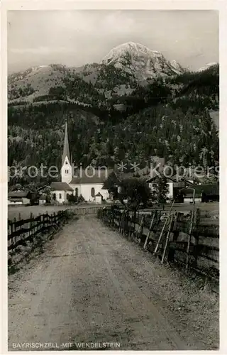 AK / Ansichtskarte Bayrischzell mit Wendelstein Bayrischzell